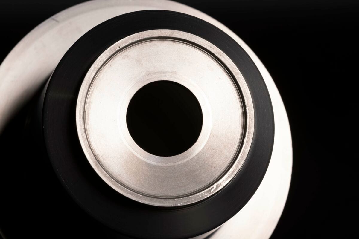 Machined bore of a cold spray cylindrical metal component
