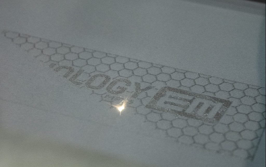 Laser fusing metal powder layer by layer during a DMLS build