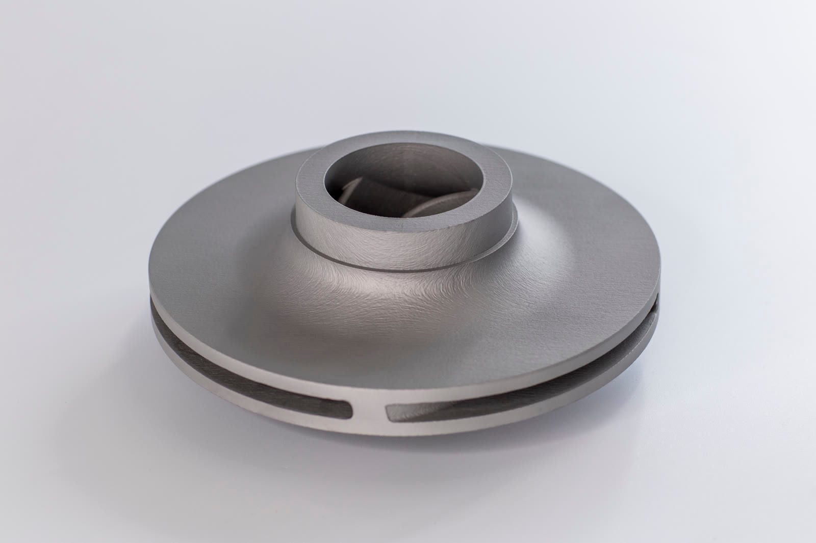 Nickel alloy impeller printed on an EOS M 400-4