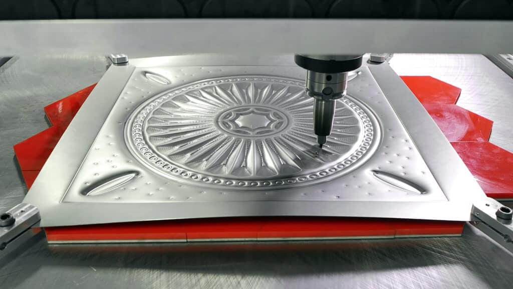 Sheet metal part formed without dies using Digital Sheet Metal Forming