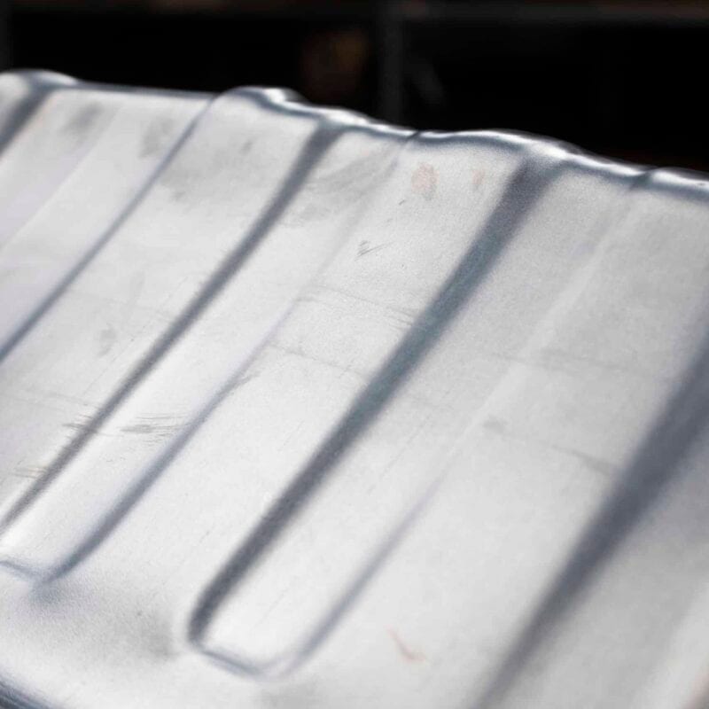 Sheet metal part with a deep formed pocket created on the Figur G15