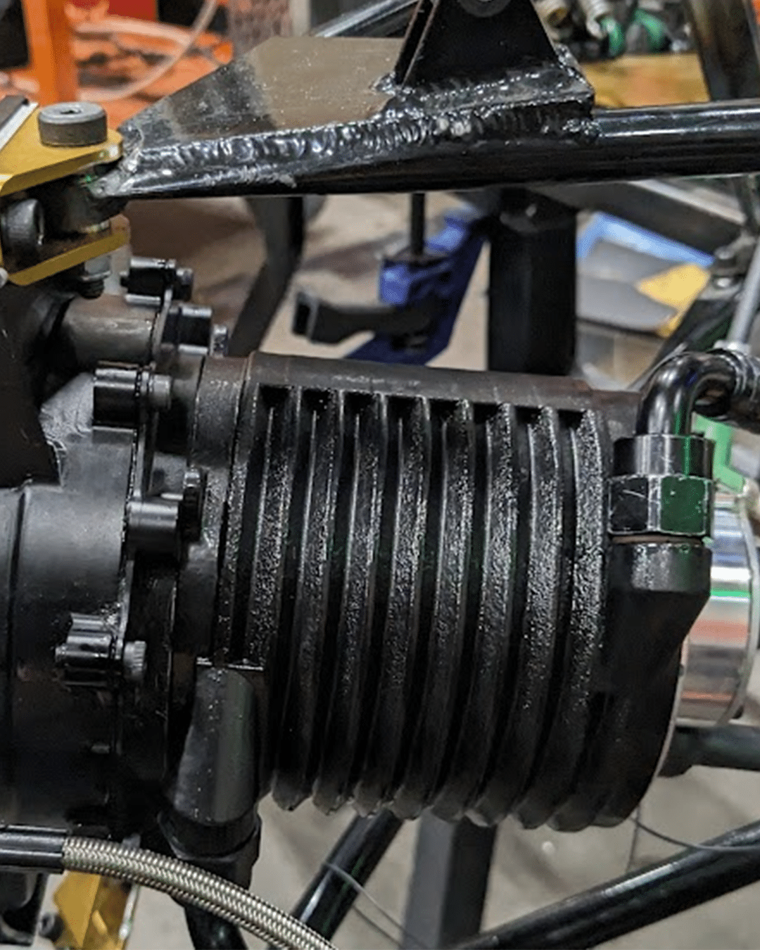 3D printed automotive motor housing component